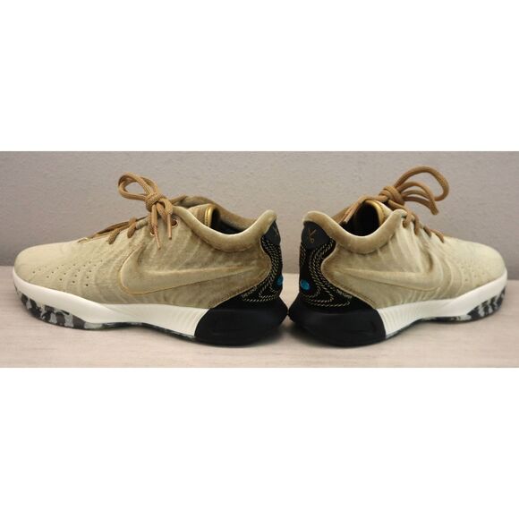 Nike FZ7883-700 Mens Sz 9.5 Metallic Gold LeBron XXI 21 QS Basketball Shoes - Picture 14 of 16